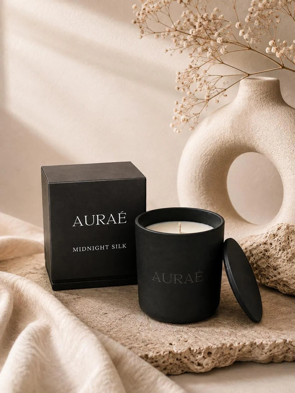 Auraé Midnight Silk candle