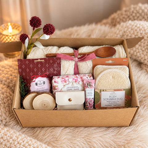 Blush Body Ritual gift basket
