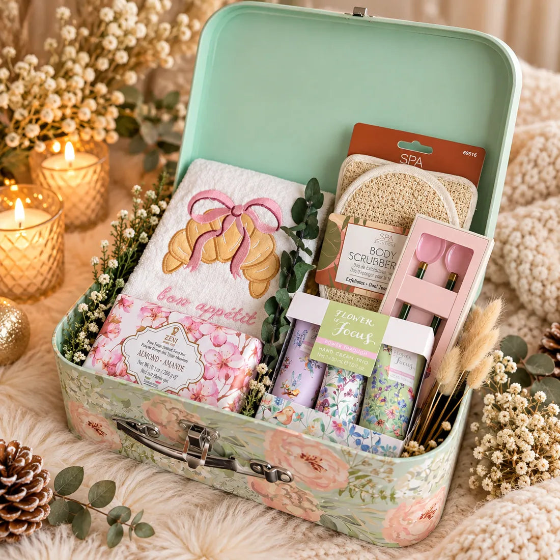 Bon Appétit Suitcase gift basket