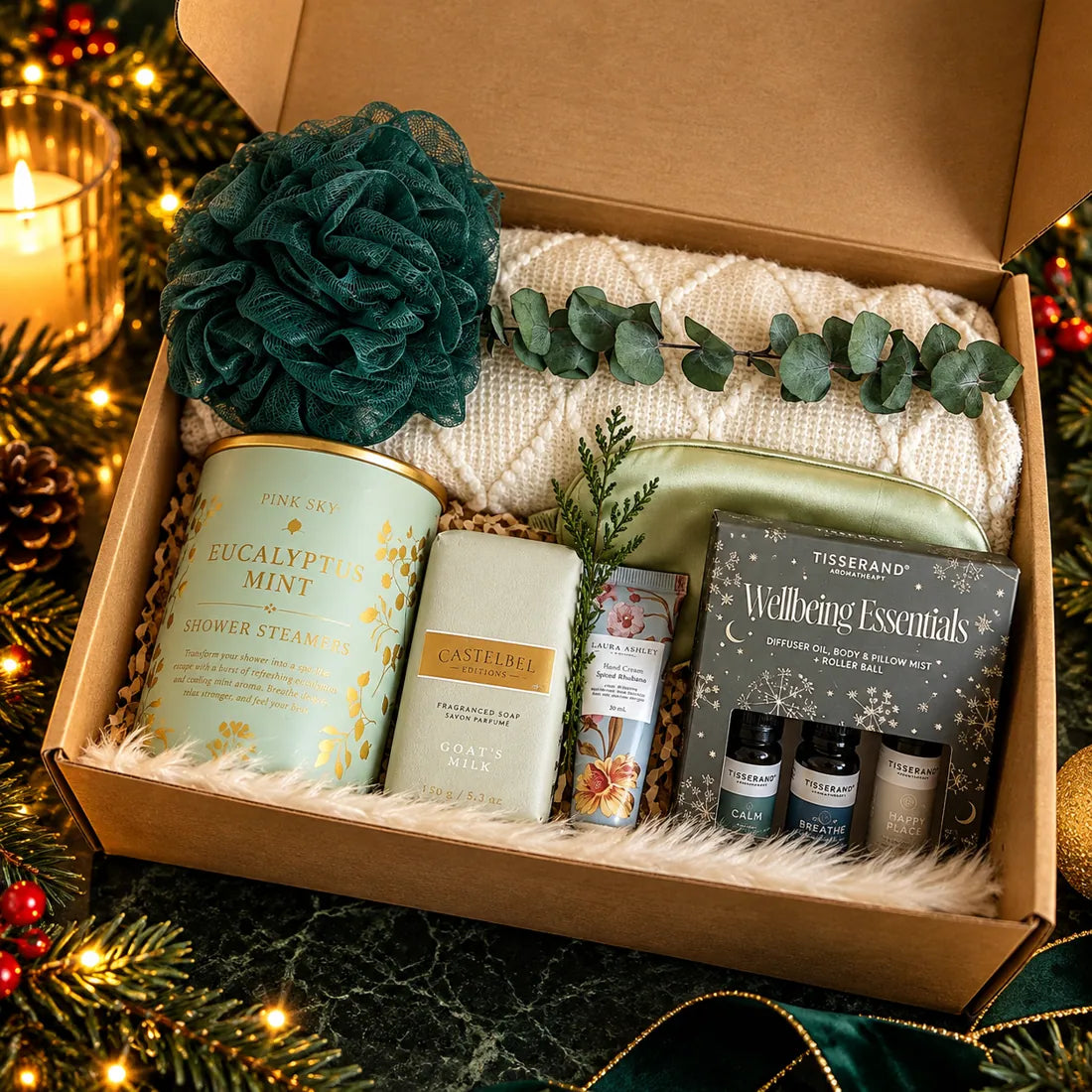 Eucalyptus Spa gift basket