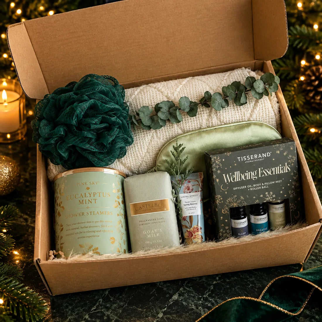 Eucalyptus Spa gift basket