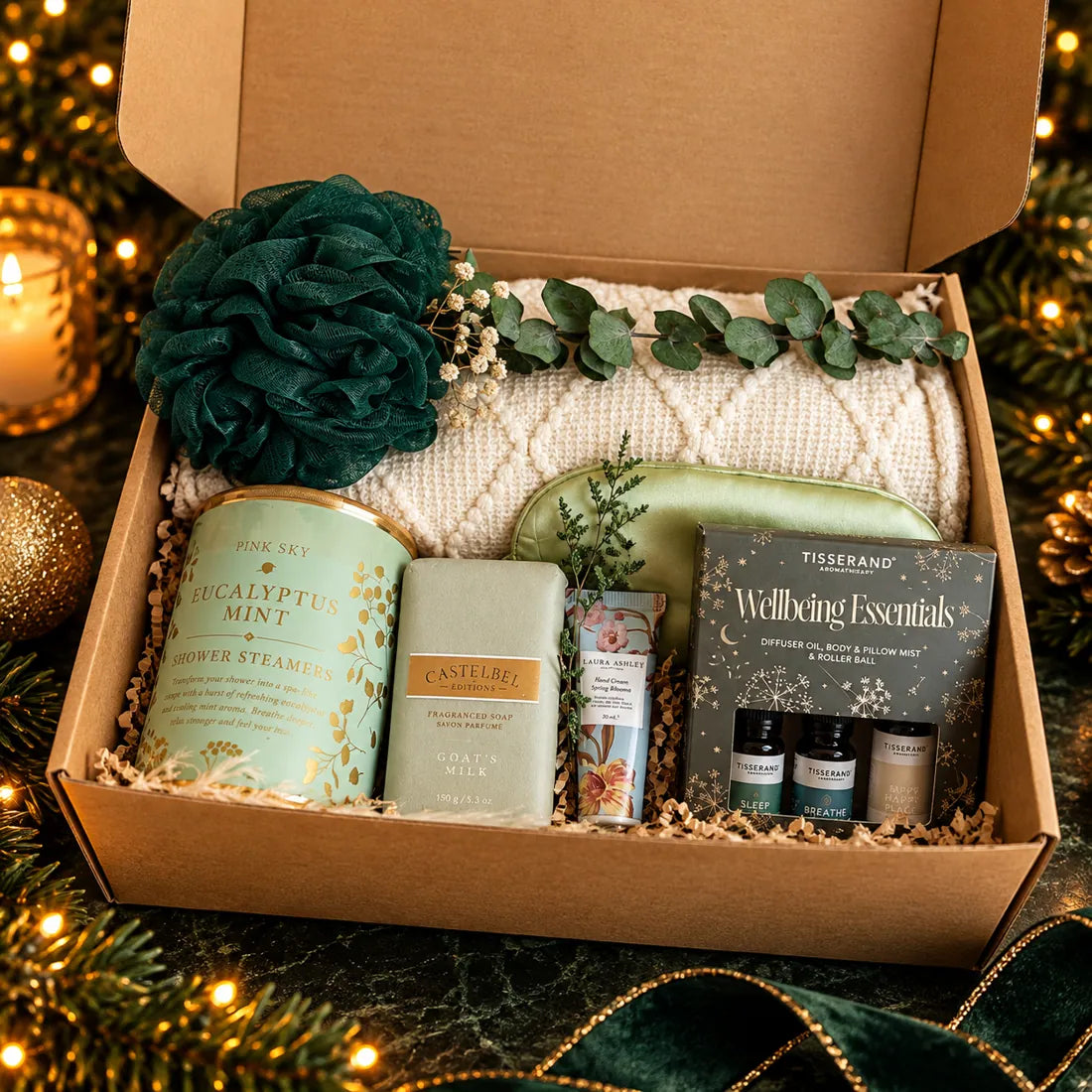 Eucalyptus Spa gift basket