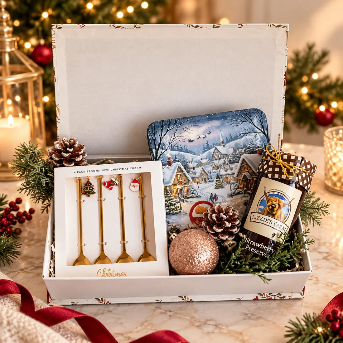 Festive Memories Stack gift basket