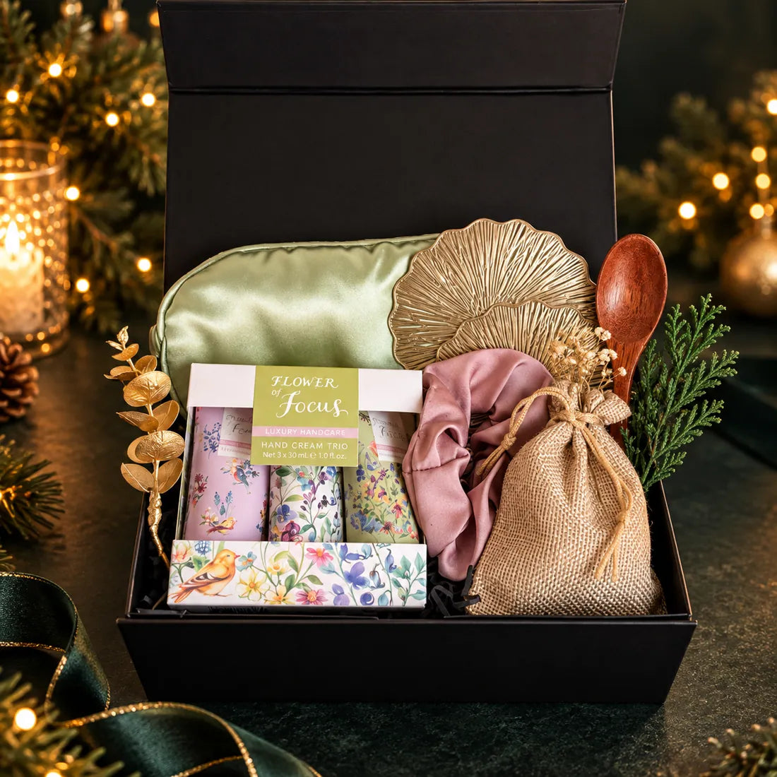 Satin Night In gift basket